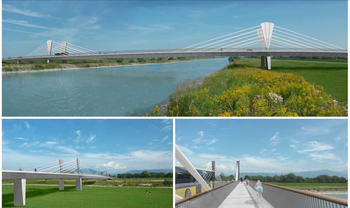 Baubeginn für die neue Rheinbrücke Hard-Fussach in Vorarlberg